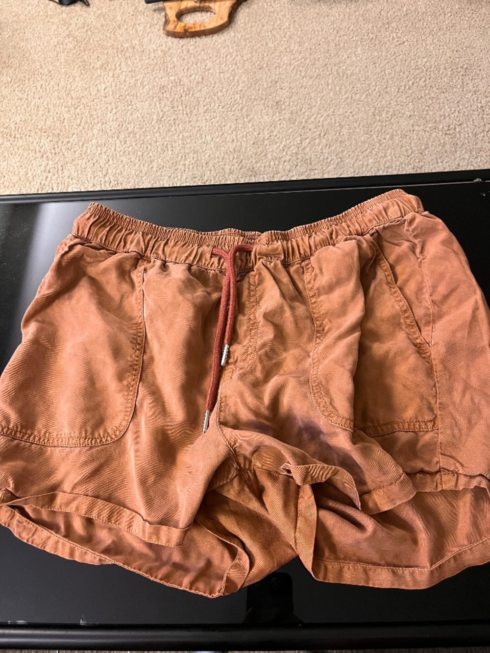 Quince Vintage Wash Tencel Utility Shorts